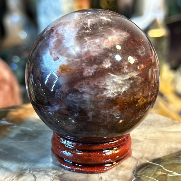 Flower Agate Crystal Sphere! - Picture 5 of 7